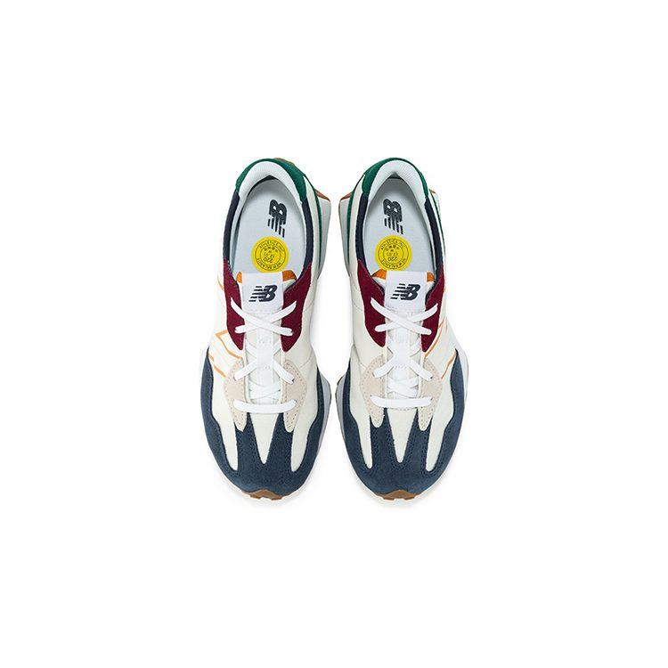 New Balance 327 Натуральный Индиго Зеленый Бордовый Каучук GS GS327HH1