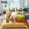 Предметы роскоши для дома 3D Постельное белье с африканским слоном Пододеяльник Наволочка Детский комплект постельного белья Размер Queen и King EU/US/AU/UK