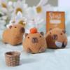 Poke Wool Felt Handmade Diy Doll Cute Chubby Capybara Gray Fish Beginner Material Kit Plush Toys Desktop Decorations
