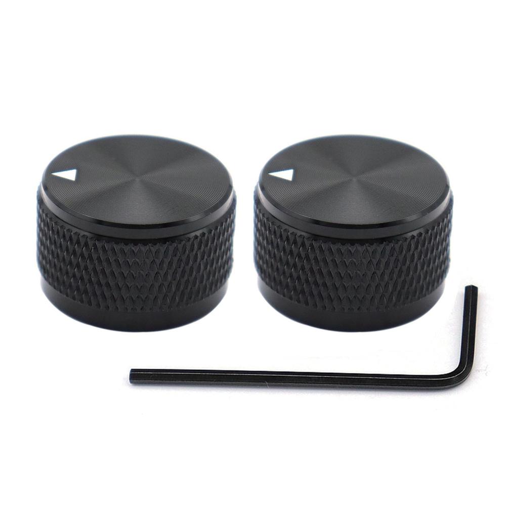 1Pc2Pc Aluminium Guitar Metal Knobs 6Mm Metal Pot Knobs With Indicator And Set Screw For Guitarbassaudio Equipments
