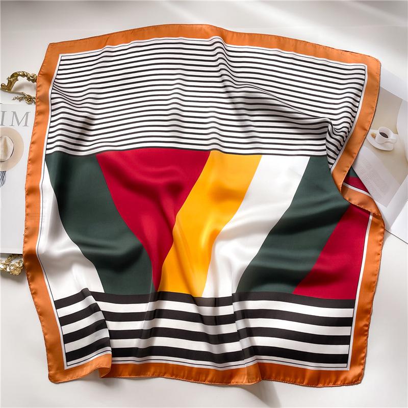 70 * 70 см новый шелковый маленький квадратный шарф для защиты шеи женщин профессиональный шарф универсальный шарф для волос шарф