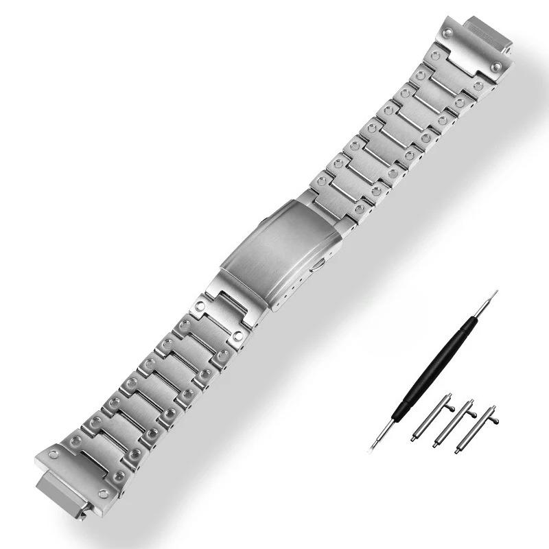 Нержавеющая сталь Браслет для часов casio gshock GW-M5610 DW5600 GW-5000 GBM-2100 GA2100 GM5600 GM2100 ремешок для часов цельностальной ремешок