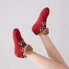 Fleece Thickened Floor Socks Women'S Autumn And Winter Warm Non-Slip Home Sleep Socks Foot Warmer Artifact Coral Fleece Short Tube Socks