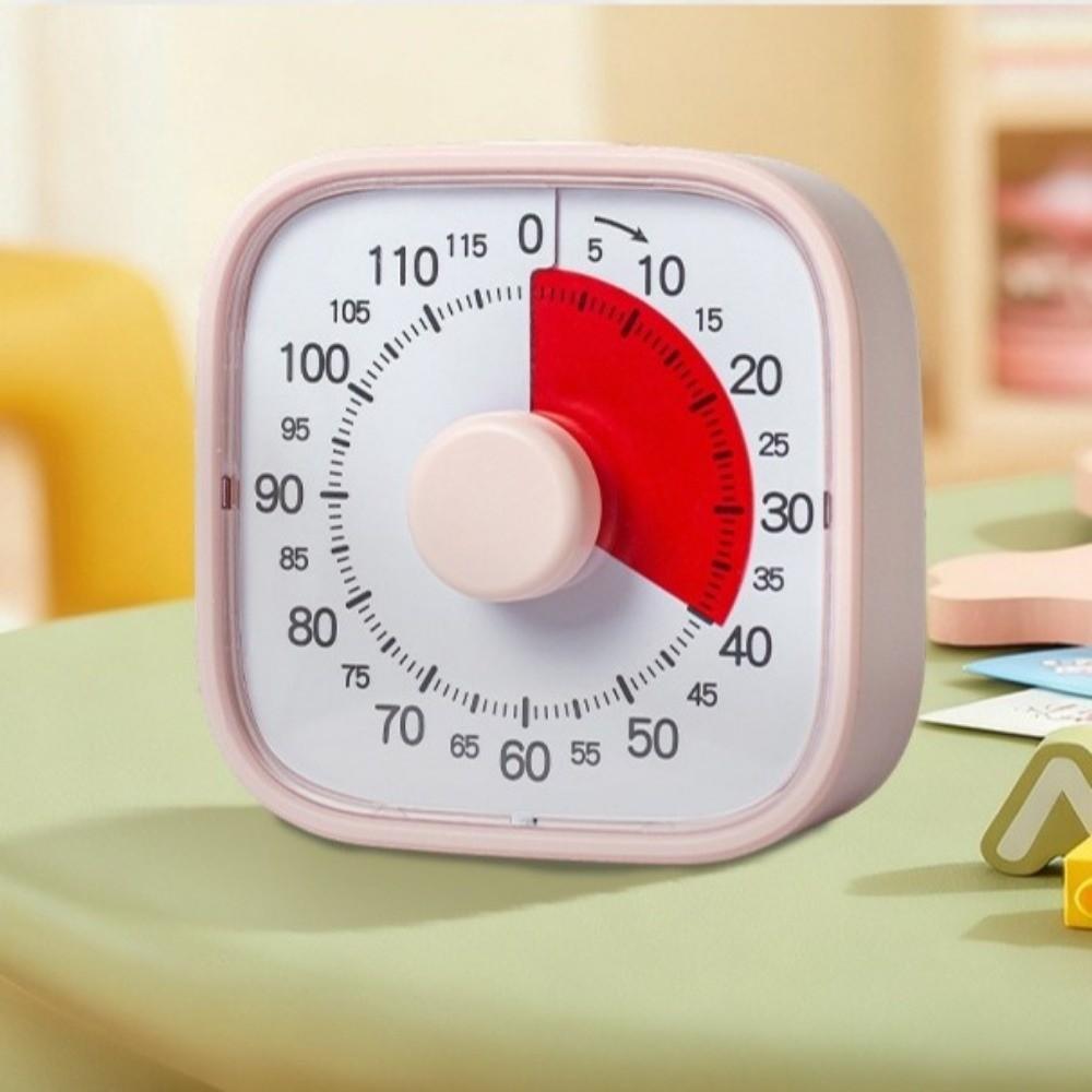 120 Minutes Countdown Alarm Clock Self-Discipline Kitchen Timer Visual Timer Time Management Tool