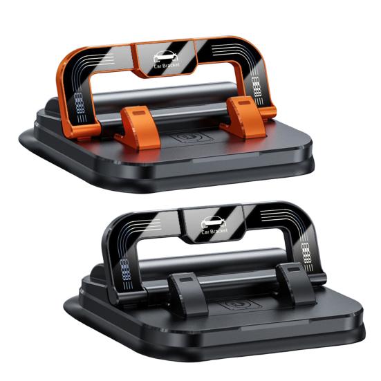 Mobile Phone Holder 360 Degree Rotation Multi-angle Phone Stand Stable Suction Cup Anti-Slip Dashboard Mount with Parking ID Plate Holder