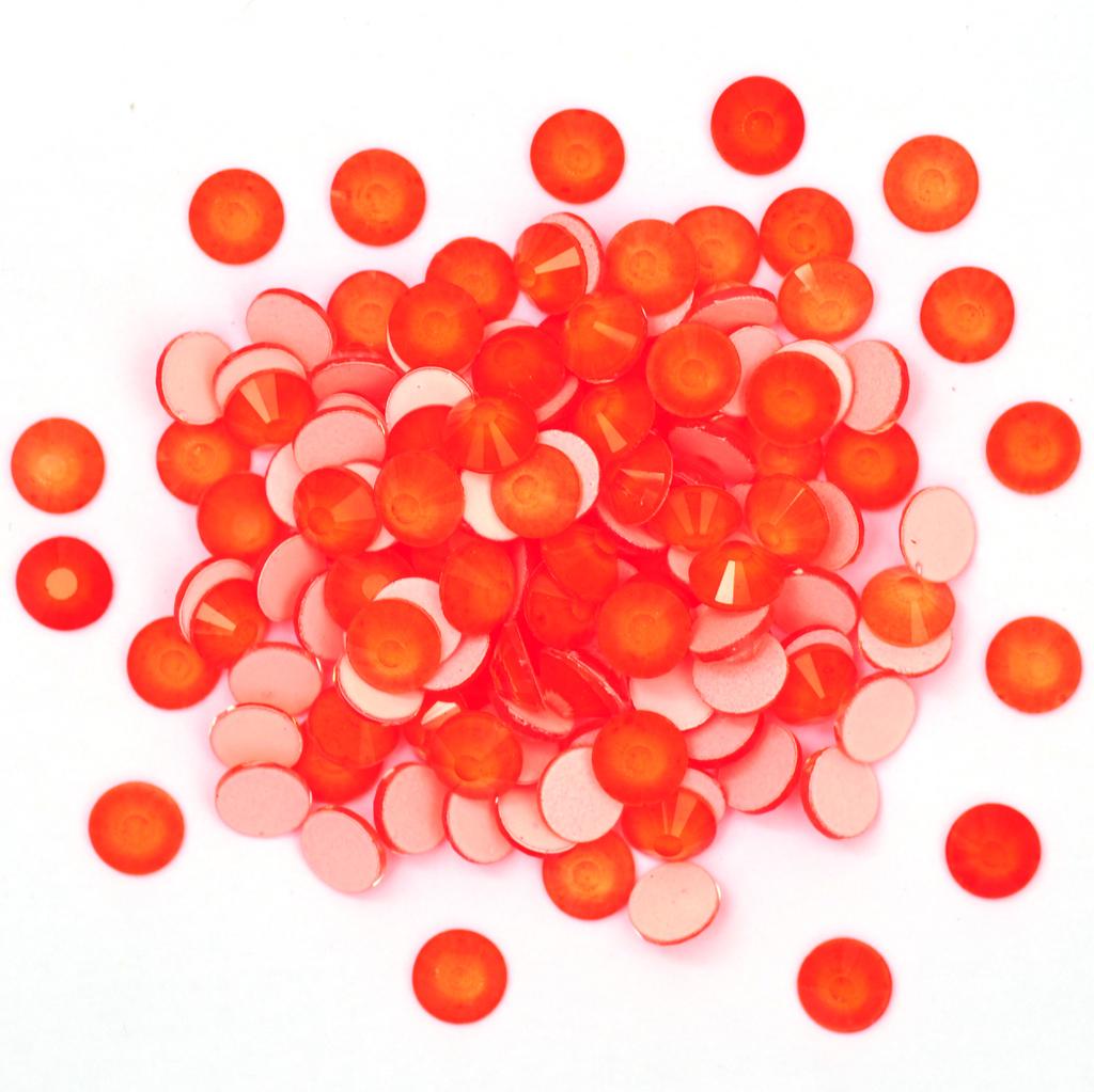 Factory Flat Back Neon Color Rhinestones Glass Bulk Crystal Strass Beads for Dresses