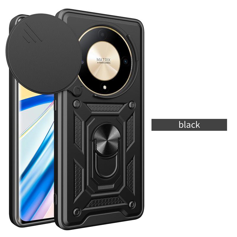 Бронированный чехол для Honor Magic 6 Lite Magic 5 4 X9b X8b X7b X9a X8a X7a X9 X8 5G X7 X5 Plus, крышка, защитное кольцо для объектива, чехлы