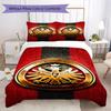 Eintracht Frankfurt Pattern Bedding uilt Set uilt Cover Pillowcase Home Decoration Birthday Gift (1 * duvet cover + 2 * pillowcase  without core)