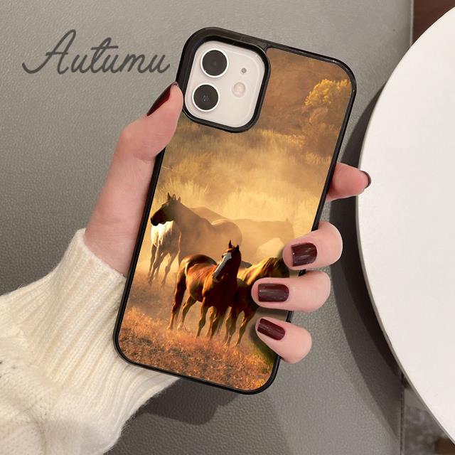 Horse Pony Pattern 2020 Phone Case for iPhone 11 12 13 14 Pro Max Mini XR XS SE 2020 7 8 Plus Samsung Galaxy S21 S22 Shell