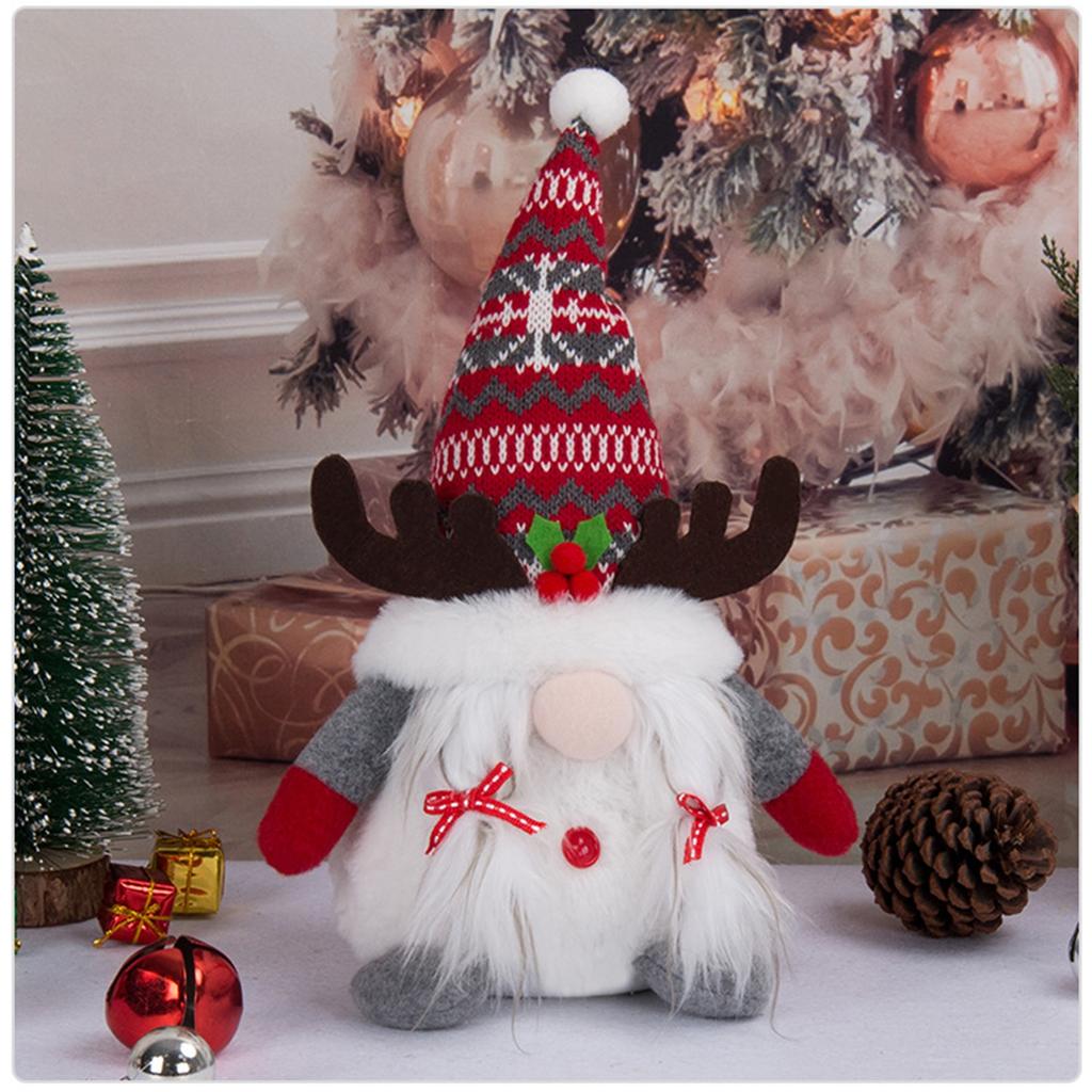 Christmas Gnome Plush Knitted Faceless Doll Handmade Christmas E-lf Decoration New Year Gifts Xmas Decor For Home
