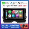Android Auto 9'' для Toyota Reiz Mark X 2010 - 2015 Видео Мультимедийный Плеер Разделенный Экран 4G Carplay BT DSP Стерео WiFi GPS Navi