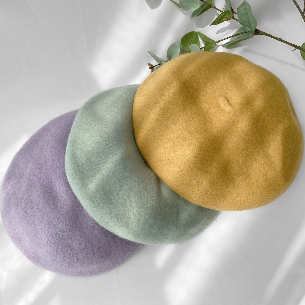Women's Men's Couple Daily New Wool Beret Hat