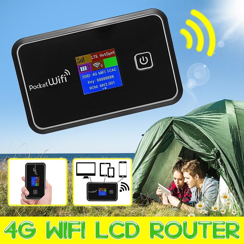 Мобильный WiFi роутер 4G LTE FDD/TD 150 Мбит/с Мобильный MIFI Портативный Беспроводной Карманный Роутер Точка Доступа Широкополосный ЖК-экран