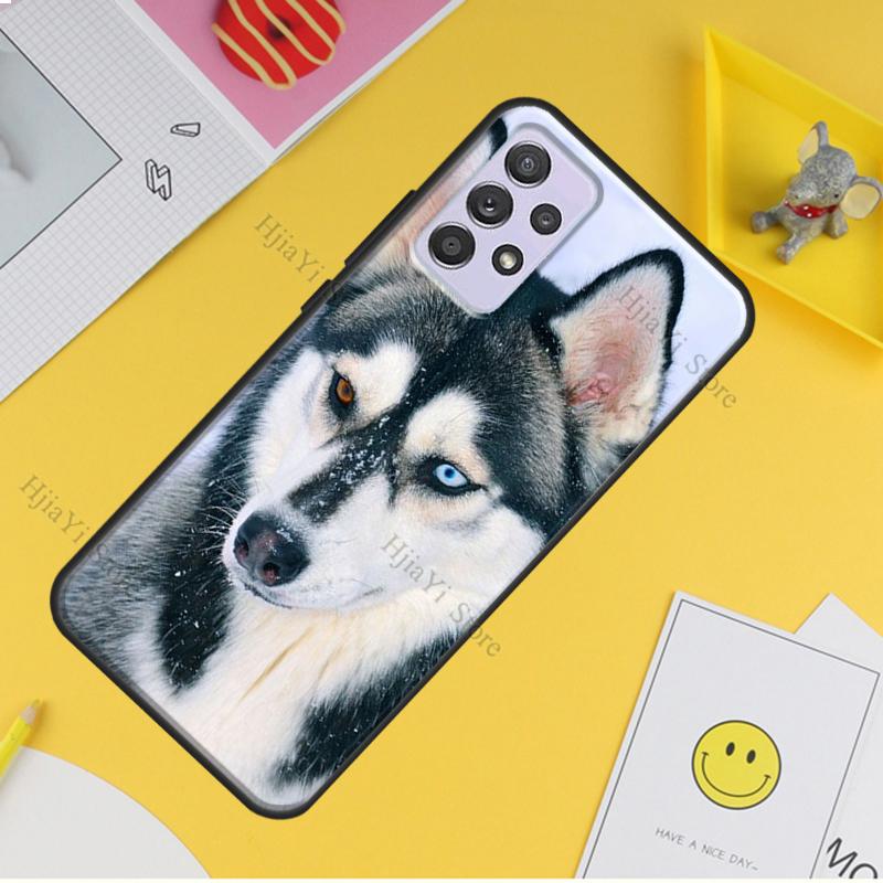 Чехол для телефона с щенком хаски для Samsung Galaxy A32 A12 A42 A52 A72 A11 A51 A71 A21S A20S A50 A70 A10