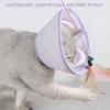 Pet Collar Adjustable Soft Cat Recovery Collar Comfortable Breathable Pet Cone Collar for Post-Surgery