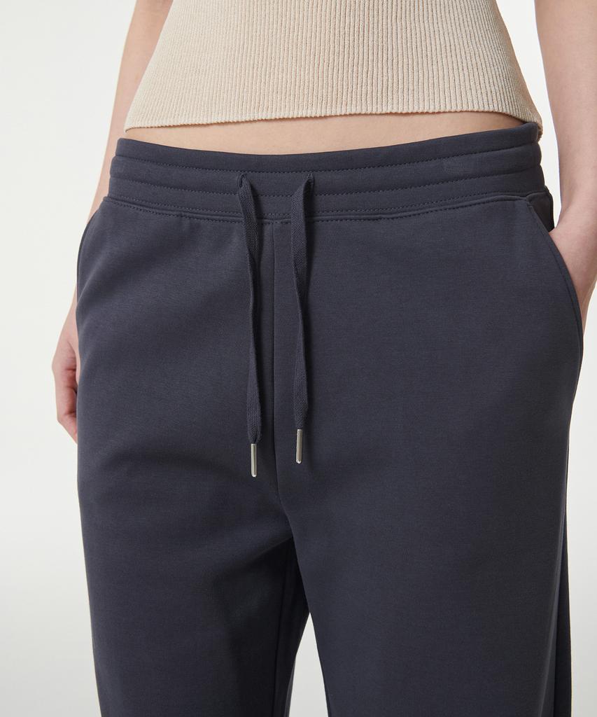MUSINSA STANDARD WOMAN Женские широкие спортивные брюки из махровой ткани [Сине-серый]