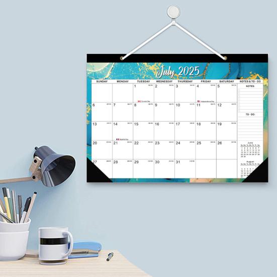 2025-2026 Настенный календарь Цветочный дизайн Настенный подвесной календарь Июль. 2025