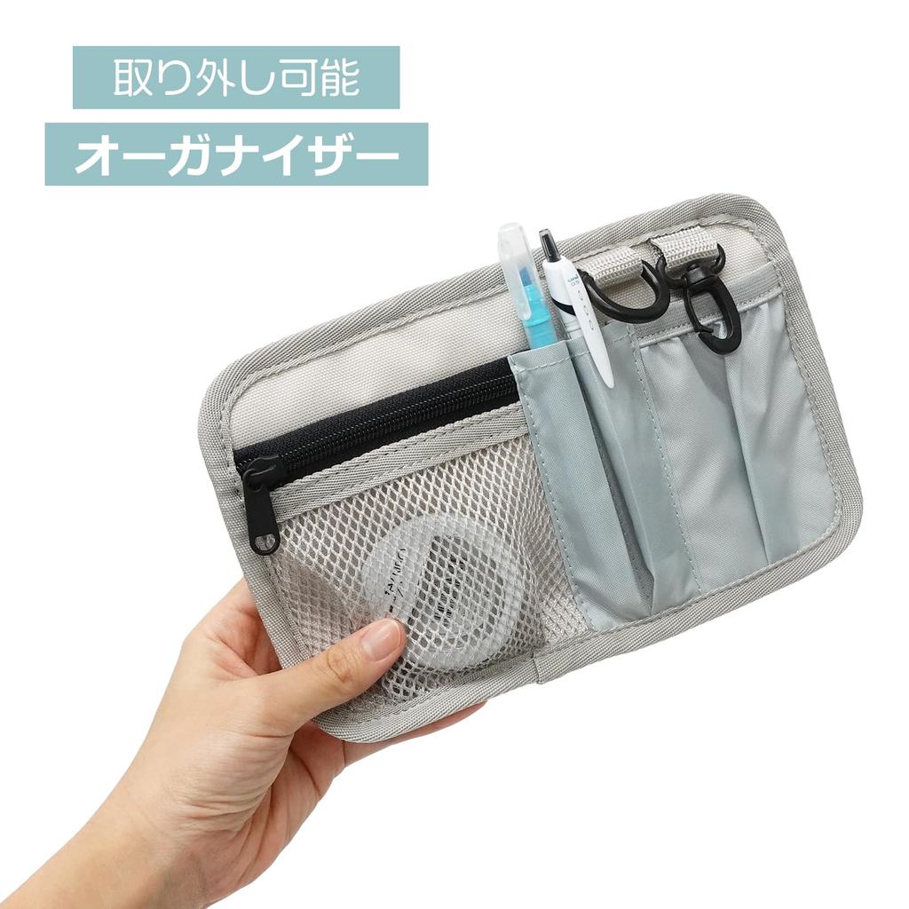 Shoulder Bag Classic Horizontal Waist Suede Organizer Navy [Outdoor Products]