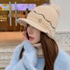 Rabbit Fur Hat Women's Winter Velvet Thickened Warm Cycling Windproof Cold Autumn and Winter Versatile Ear Protection Knitted Wool Hat
