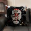 Singer Bob MMarley Cushion Cover Natural Linen Organic Fabric DoubleSided Printing Sofa Home Decor Gift Pillow Case