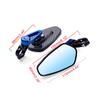 Motorcycle Rearview Mirror Carbon Fiber Pattern Handlebar Mirror Modified Inverted Rear Mirror Motorbike Accessories 2024 New