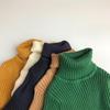 Autumn Kids Sweaters Solid Girls Sweater Basic Striped Boys Pullover Turtleneck Knitwear Tops Clothes