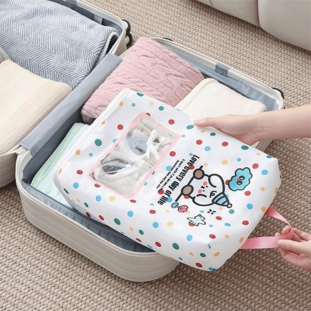 Large Capacity Visible Shoe Storage Bag Dust-proof Shoes Pouch Handheld Shoe Bag  Business Trips