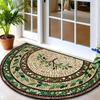 Полукруглый напольный коврик в американском стиле, ретро коврик для входной двери и ванной комнаты, прочный и подходящий для украшения дома.