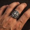 Stainless Steel Larger Viking Rings for Men Punk Vintage Finger Anillos Gifts Biker Party Jewelry  Women’s Ring