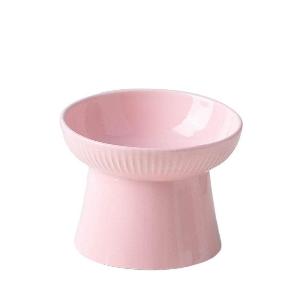 Творческая миска для домашних животных с высокой ножкой, керамическая поилка для домашних животных, кормушка для собак, защита шеи