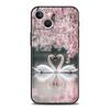 Elegant White Swan Design Phone Case Cover for iPhone 17 16 15 14 13 12 Pro Max 11 Pro Max 17 AIR Shockproof Soft TPU Shell Bags