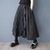 Black Cotton Mesh Plus Size High Waist Vintage Spring Summer Casual Loose Long for Woman Skirts Womens Skirt