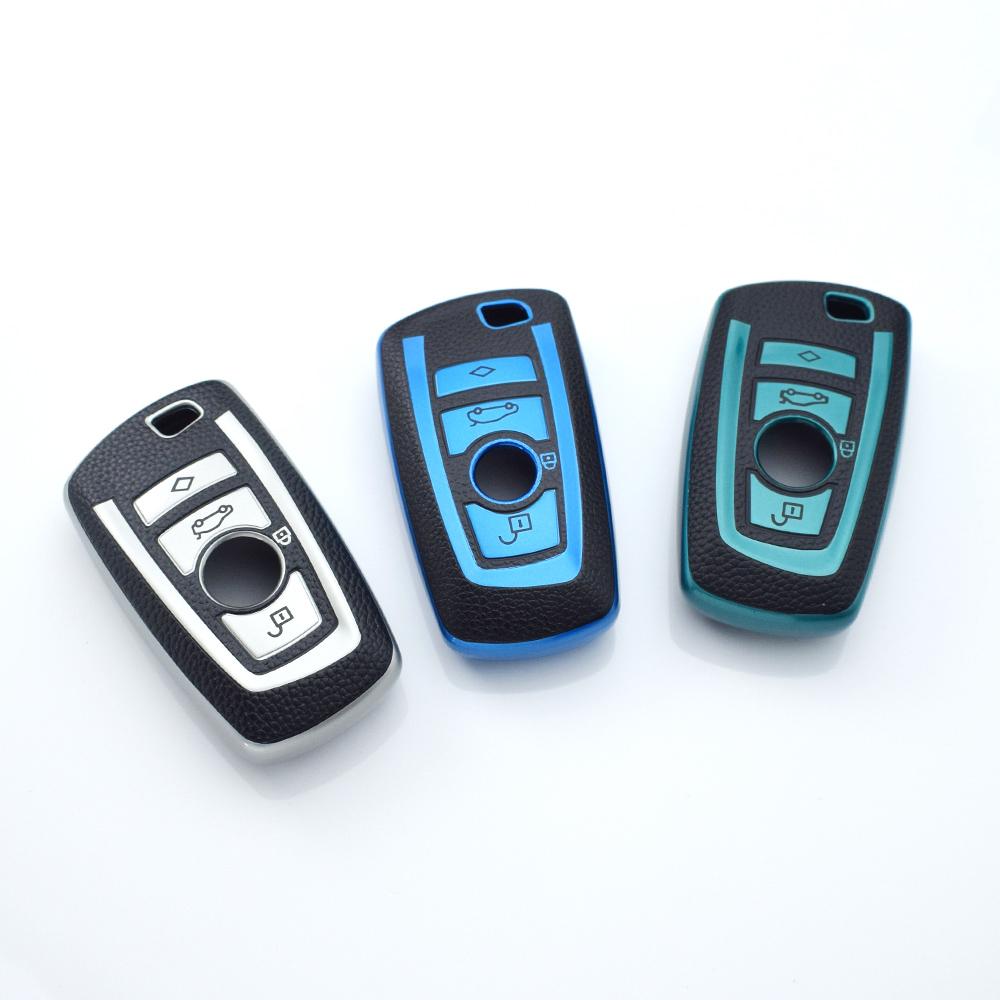Для BMW X1 X3 X5 X6 F10 F20 F30 F34 F11 F15 F16 1 3 5 7 серии F25 F31 M3 M4 чехол для автомобильного ключа чехол TPU кожаный держатель для брелока