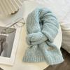 Winter New Wool Scarf High Sense Female Winter New Knitted Thickened Warm Soft Glutinous Alpaca Scarf