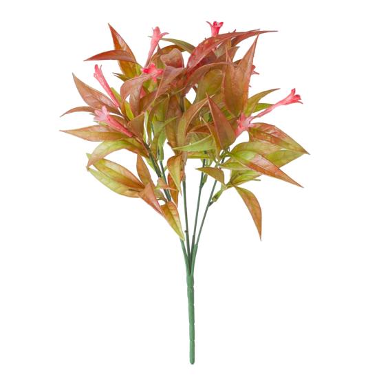 Faux Plant with Stems DIY Easy Care Beautiful Artificial Trumpet Flower Bouquet Greenery for Bedroom