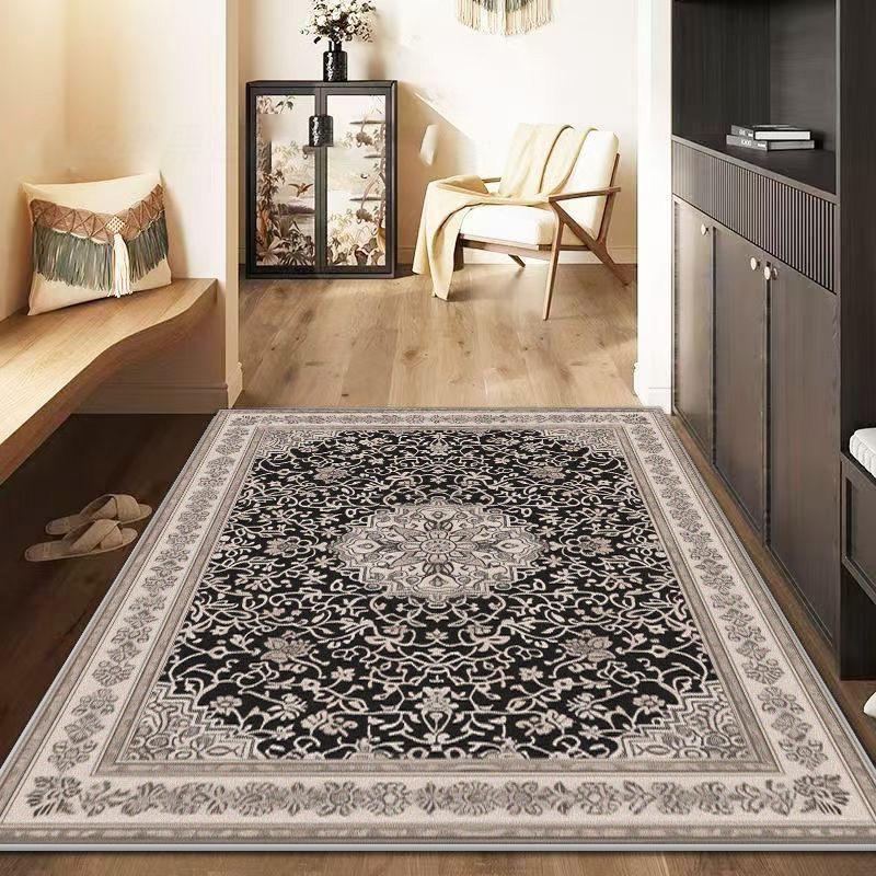 Ретро Персидский Ковер Гостиная Большая Площадь 160x200см Утолщенные Ковры для Украшения Спальни Коврики Гардероб Нескользящий Напольный Коврик