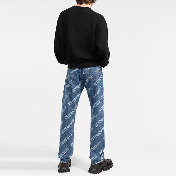 Off-White Черные/разноцветные мужские топы с круглым вырезом Caravaggio OMBA035F21FLE0031084