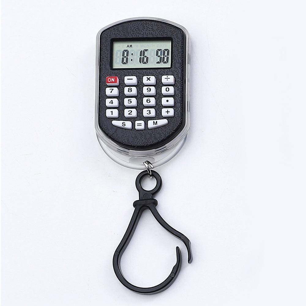 Time Display Mini Calculator 8 Digits Display Calculator Pendant Student Stationery
