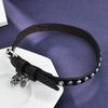Готический чокер с черепом и черный браслет с заклепками: Панк кожаный чокер двойного назначения для горячих девушек