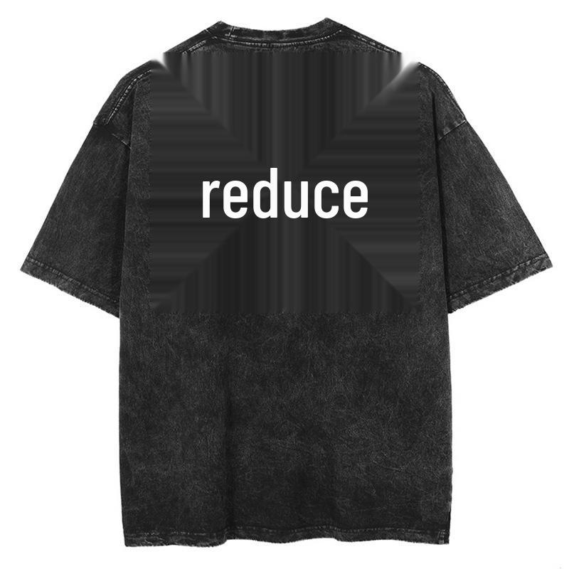 Харадзюку Винтажная Черная Футболка с Аниме Принтом Мужская Уличная Одежда