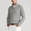 Winter Men's Long Sleeve Sweater Lapel Pullover Zipper Knit Sweater Jacket Tide Warm Jacket Knitted Cardigan