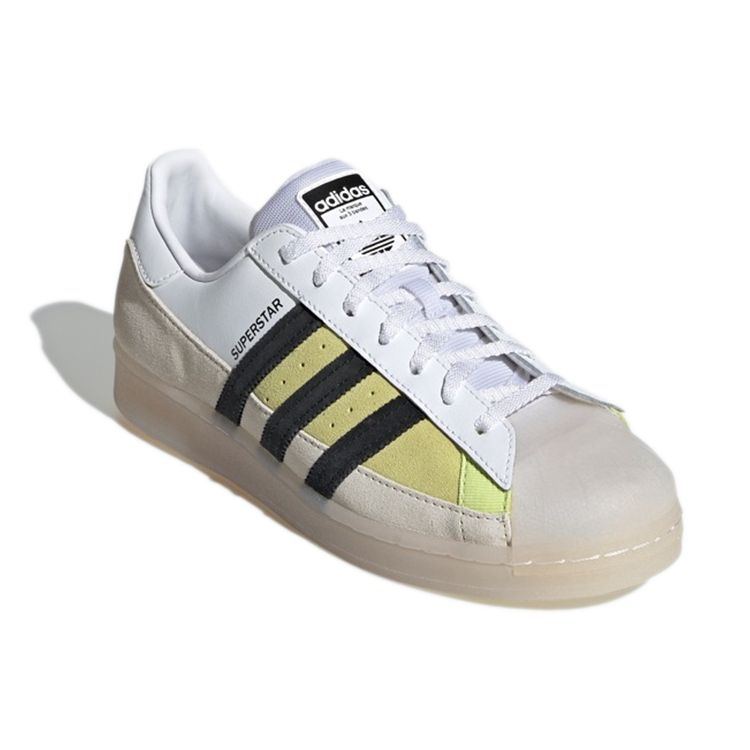 adidas Оригинальные кроссовки Superstar Retro Универсальные Повседневные Прочные Низкие Скейтбордические Кроссовки Унисекс Хаки Белый GX2887