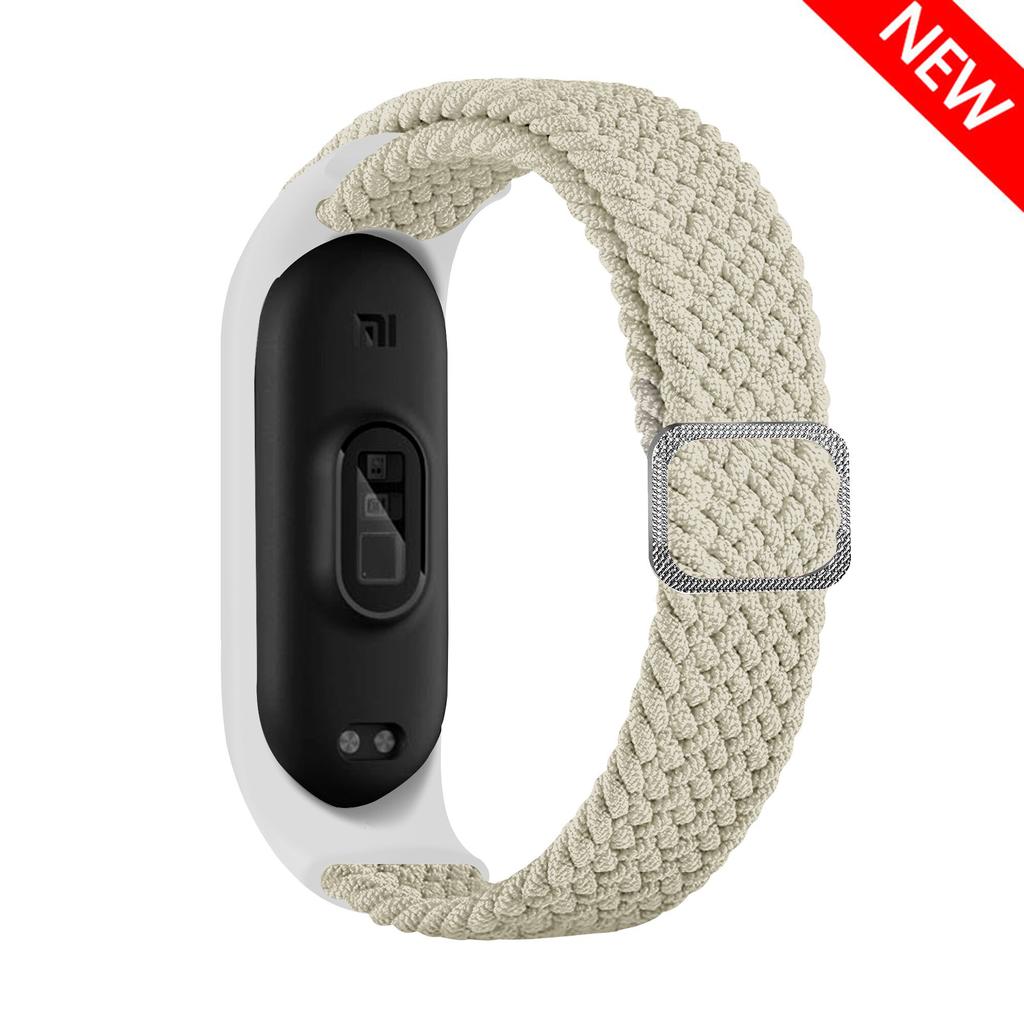 Ремешок для Xiaomi Mi Band 10 9 8 Эластичный плетеный Solo Loop Регулируемая пряжка Замена correa bracelet для Miband 4 3 5 6 7