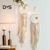 Hanging Dream Catcher Handmade Bohemian Cotton Rope Tassels Star Moon Leaf Owl Bedroom Wall Art Hanging Decoration Pendant