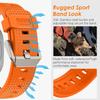 Роскошный ремешок из резины для Samsung Galaxy Watch Ultra 2025 47mm Спортивный ремешок для Galaxy Watch Ultra 47mm Браслет-браслет без зазоров