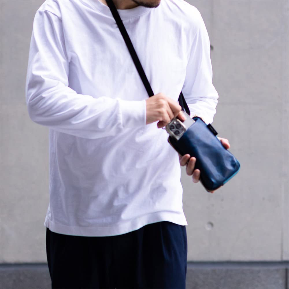 AGILITY Affa Smartphone Shoulder Bag Smartphone Shoulder Pouch Shoulder Bag Mini Shoulder Genuine Leather Leather "Park Pochette" Men's