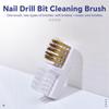 Электрическая головка для шлифовки ногтей Чистящая щетка Медная проволочная чистящая щетка Насадка для ногтевой дрели Маникюр Фреза Удаление пыли Щетка