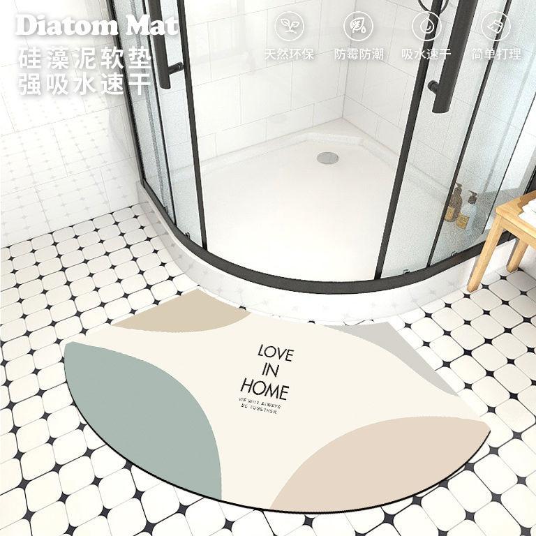 Коврики для ванной Absorbent Wave, Blue and Fresh Bathroom, Refreshing Curved, Накладки на дверцу душа, Modern Simplicity, Бытовая техника