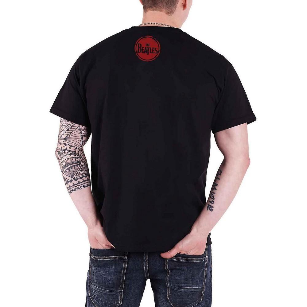 The Beatles Женская/Дамская футболка с принтом сзади «Я люблю»