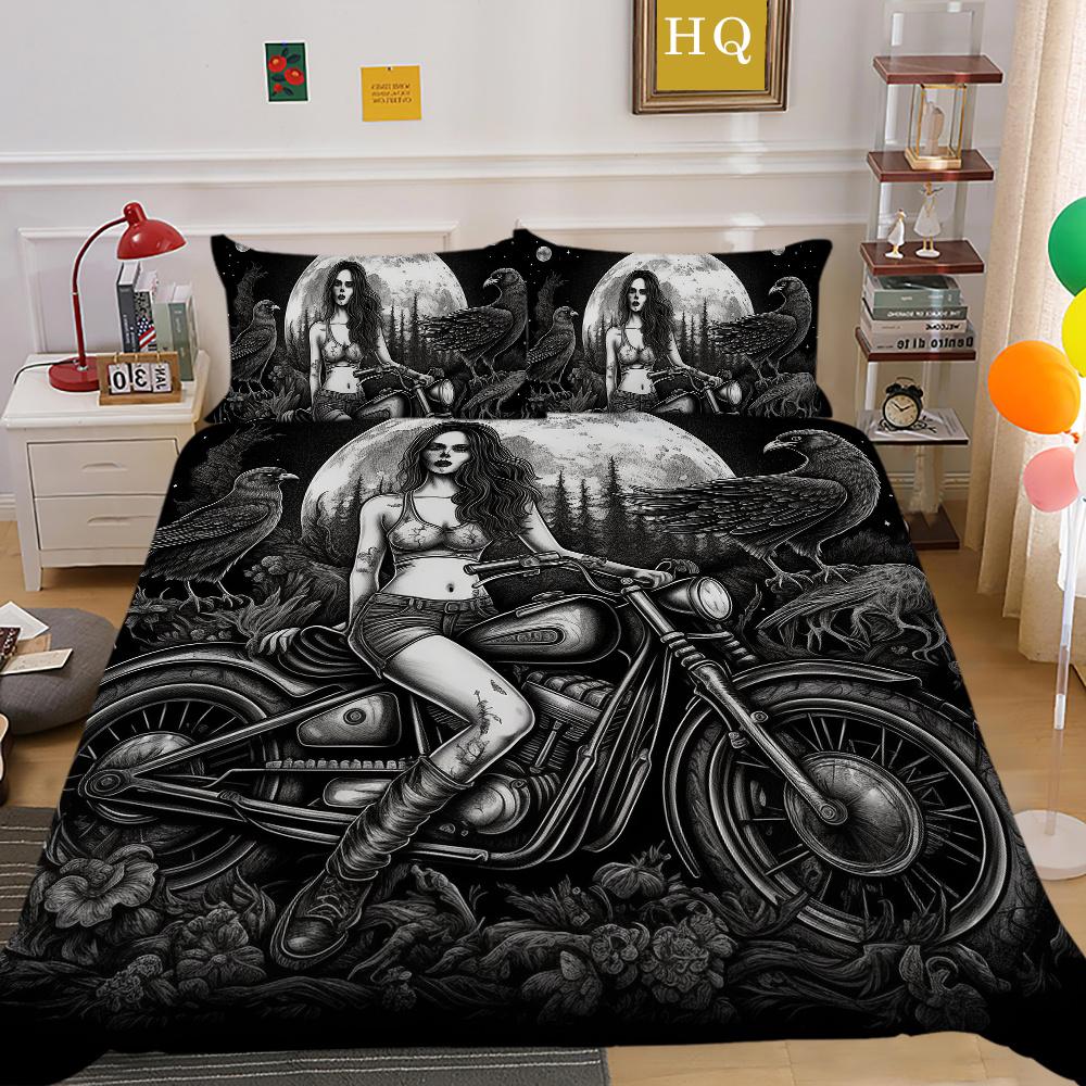 3D Красота Череп Печати Постельная Одежда Твин Размер Полиэстер Покрывала Подростковый Дизайн Модный Домашний Текстиль